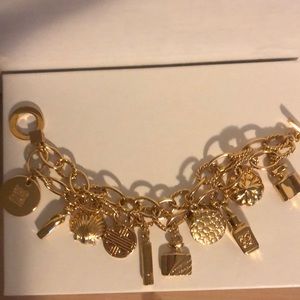 Estée Lauder Gold Charm Bracelet